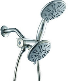 Ana Bath Anti-Clog LARGE SPRAY FACE 5 Inch 5 Function Shower Head