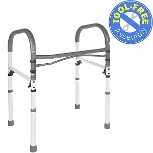 Deluxe Bathroom Safety Toilet Rail