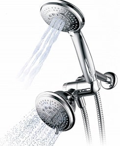 Hydroluxe Full-Chrome 24 Function Ultra-Luxury 3-way 2 in 1 Shower-Head
