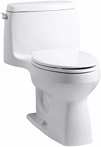 KOHLER 3810-0 Santa Rosa Comfort Height Elongated 1.28 GPF Toilet