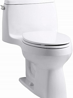 KOHLER 3810-0 Santa Rosa Comfort Height Elongated 1.28 GPF Toilet