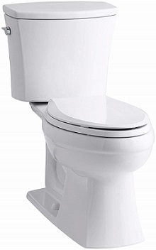 KOHLER K-3754-0 Kelston Comfort Height Two-Piece Elongated 1.6 GPF Toilet