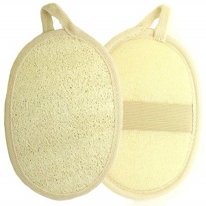 Kiloline Exfoliating Loofah Pads-2 Pack 100% Natural Materials Scrubber