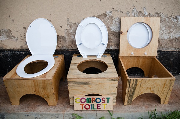Prepare the toilet for use