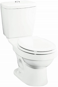 STERLING 402025-0 Karsten 12-Inch Rough-in Round Front Toilet