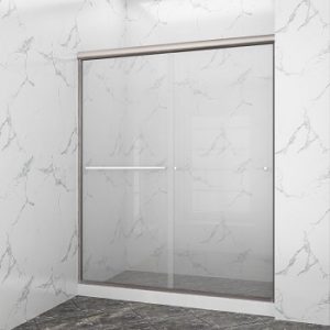 SUNNY SHOWER B020-6072CB Frameless Glass Sliding Shower Door
