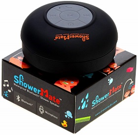 Shower-Mate Water Resistant Wireless Bluetooth Portable Speaker