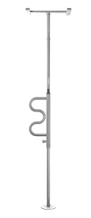 Stander Security Pole and Curve Grab Bar