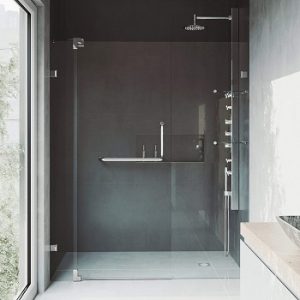 VIGO VG6042CHCL54 Pirouette Frameless Pivot Hinge Shower Door