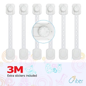 Younik Child-proof Locks with Adjustable Strap