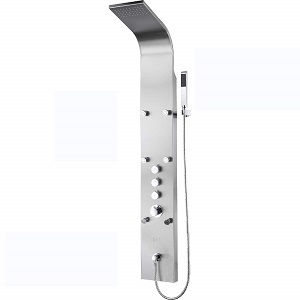 pH7 65 Stainless Steel Rainfall Shower Panel