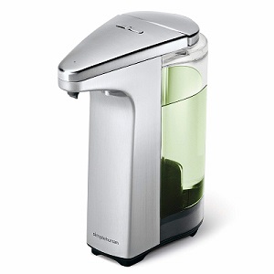 simplehuman Compact Sensor Pump with Soap Sample Brushed Nickel